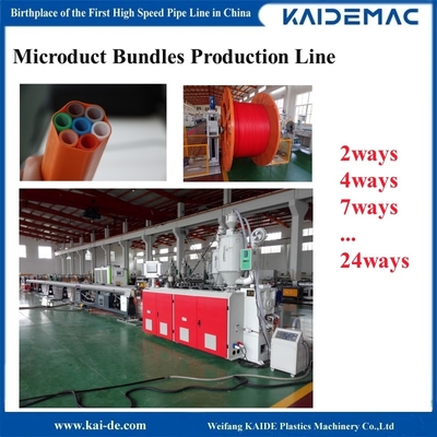 Linea di produzione di fasci di microdotti ad alta velocità in HDPE da 2 a 4 a 24