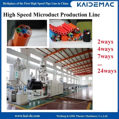 Macchina per la produzione di microdotti a fibra ottica a 120 m/min