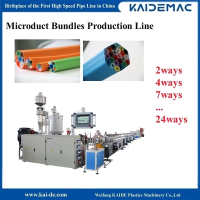Linea di produzione di fasci di microdotti di tubi di silicio in HDPE 7 - 16mm 2way 4way To 24way
