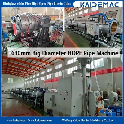315 - 630 mm Linea di produzione di tubi HDPE di grande diametro, linea di estrusione di tubi idrici HDPE