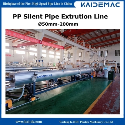 Linea di produzione di tubi di drenaggio silenziosi in PP