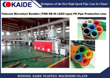 la linea di produzione di plastica del tubo di 5-20mm, le Telecomunicazioni Microduct impacchetta la linea di produzione
