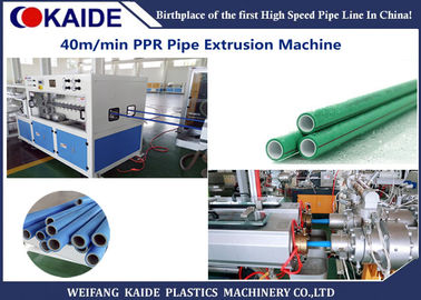 Doppia linea di produzione del tubo dello sbocco PPR macchina dell'espulsore della tubatura dell'acqua di velocità 40m/min PPR