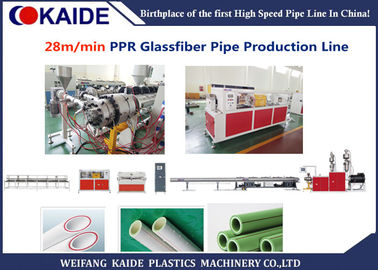 Macchina di plastica dell'estrusione del tubo della fibra di vetro di PPR per 3 il tubo 20-63mm di strato PPR