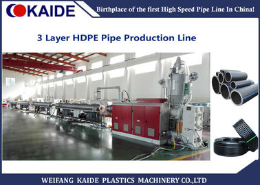 20-110mm linea di produzione del tubo dell'HDPE della coestrusione di 3 strati tubo dell'HDPE che fa macchina KAIDE