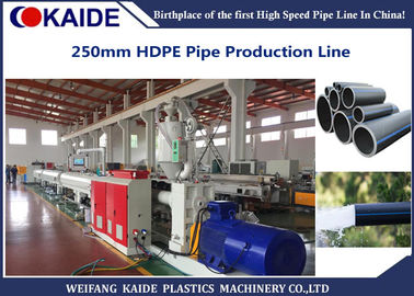 grande macchina KAIDE di produzione del tubo dell'HDPE della macchina 250mm dell'estrusione del tubo dell'HDPE di dimensione di 75-250mm